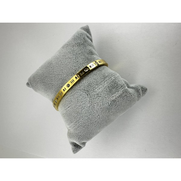 Gold Taşlı Romen Sayılı Bileklik